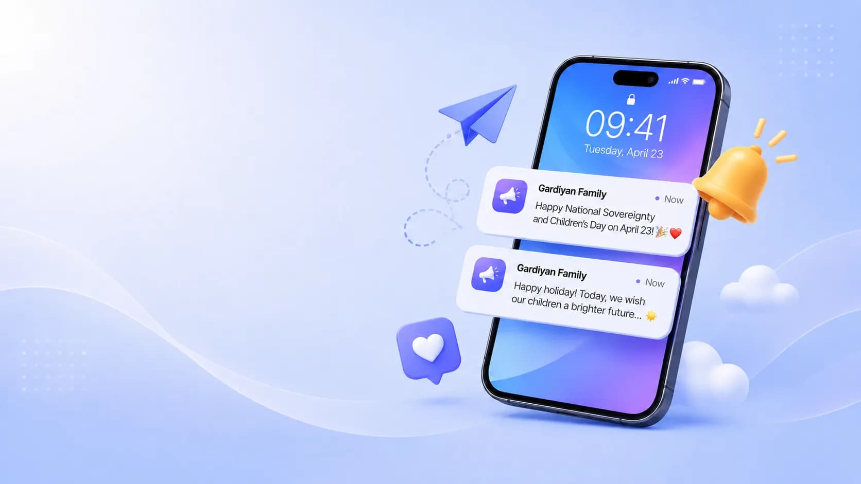 Gardiyan Family holiday and family notifications