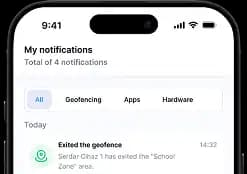Instant notifications screen